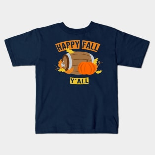 Happy Fall Y'all Kids T-Shirt